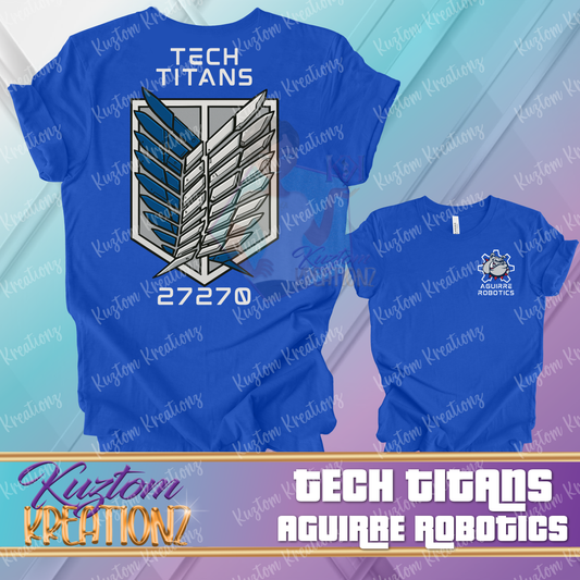 🤖 Tech Titans 27270 Robotics Team Shirt – Aguirre Robotics Crew Tee | STEM & Engineering Team Spirit Wear ⚙️