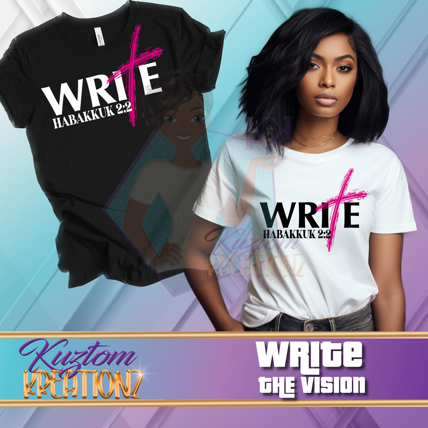 Write the Vision | Habakkuk 2:2 Faith T-Shirt